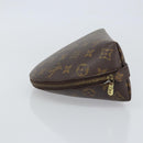LOUIS VUITTON Monogram Trousse Demi Ronde Cosmetic Pouch M47520 LV Auth 161707-4