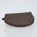 LOUIS VUITTON Monogram Trousse Demi Ronde Cosmetic Pouch M47520 LV Auth 161707-5