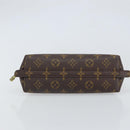 LOUIS VUITTON Monogram Trousse Demi Ronde Cosmetic Pouch M47520 LV Auth 161707-6