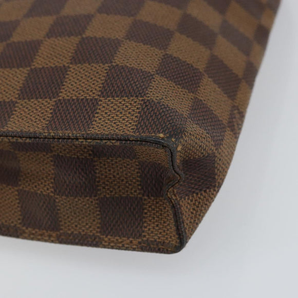 LOUIS VUITTON Damier Ebene Poche Toilette 26 Pouch N47543 LV Auth 161708