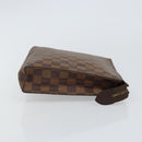 LOUIS VUITTON Damier Ebene Poche Toilette 26 Pouch N47543 LV Auth 161708-3