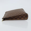 LOUIS VUITTON Damier Ebene Poche Toilette 26 Pouch N47543 LV Auth 161708-4