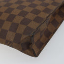 LOUIS VUITTON Damier Ebene Poche Toilette 26 Pouch N47543 LV Auth 161708-7