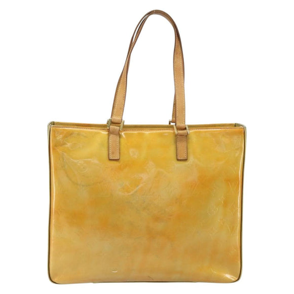 LOUIS VUITTON Monogram Vernis Columbus Tote Bag Gris M91028 LV Auth 161709