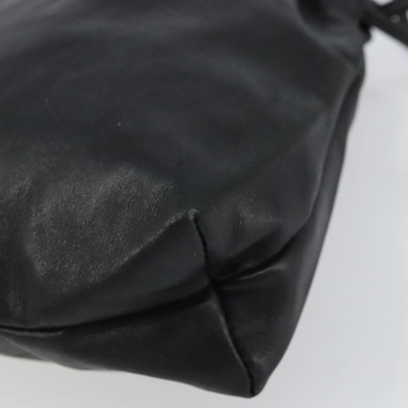 GUCCI Shoulder Bag Leather Black 001 3378 3754 Auth 161717