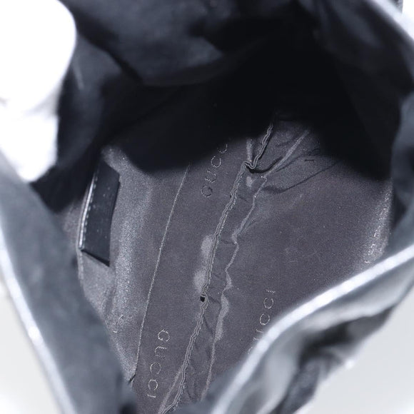 GUCCI Shoulder Bag Leather Black 001 3378 3754 Auth 161717