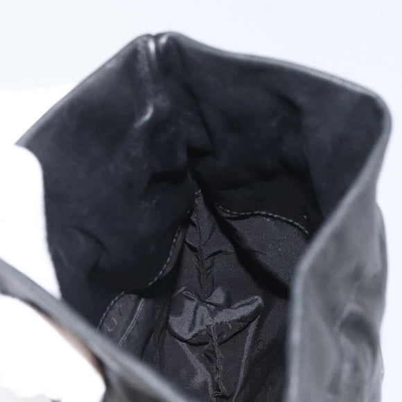 GUCCI Shoulder Bag Leather Black 001 3378 3754 Auth 161717