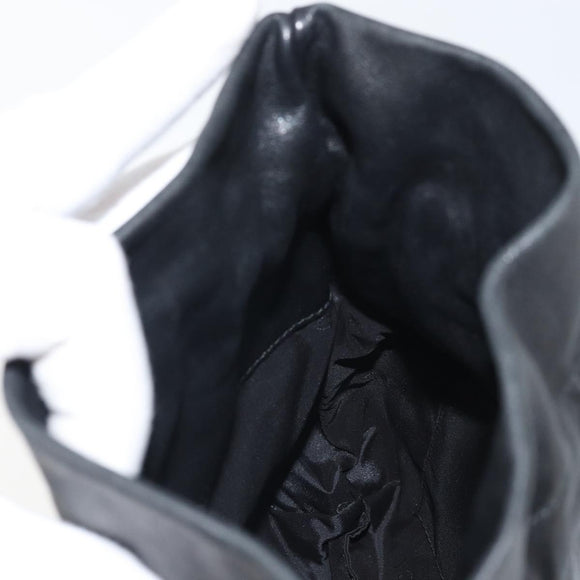 GUCCI Shoulder Bag Leather Black 001 3378 3754 Auth 161717