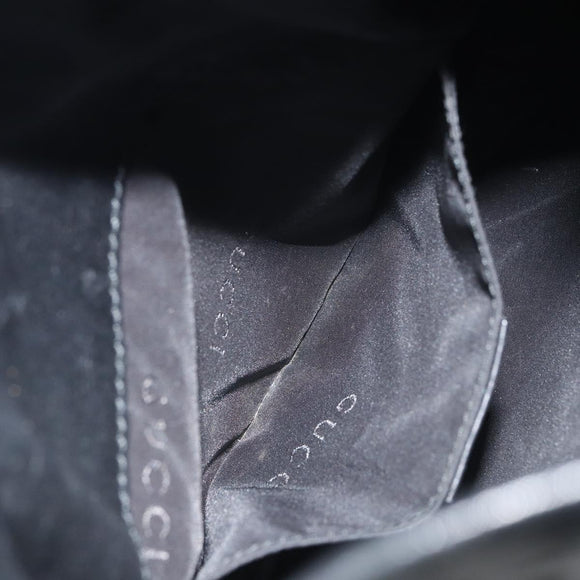 GUCCI Shoulder Bag Leather Black 001 3378 3754 Auth 161717