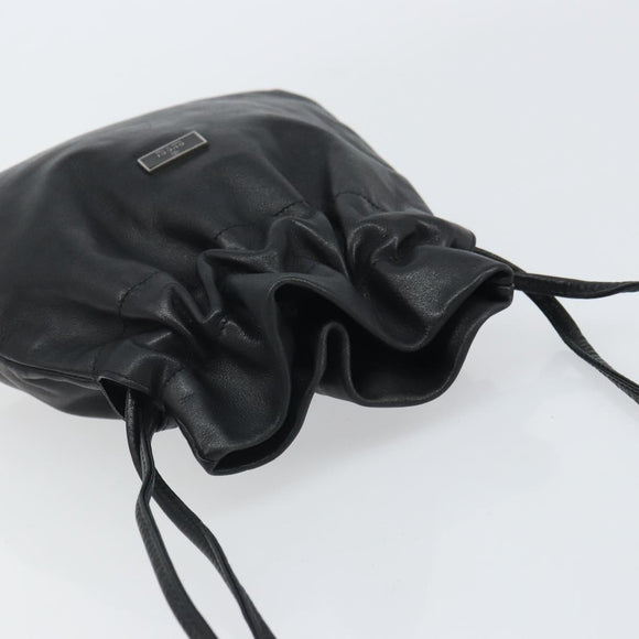 GUCCI Shoulder Bag Leather Black 001 3378 3754 Auth 161717