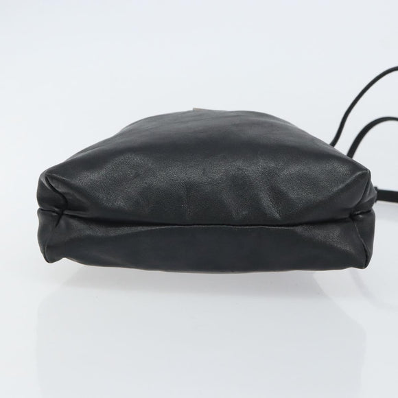 GUCCI Shoulder Bag Leather Black 001 3378 3754 Auth 161717