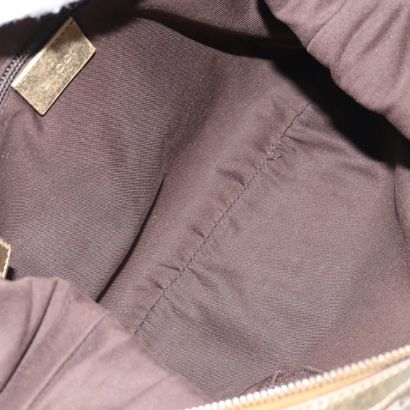 GUCCI GG Canvas Shoulder Bag Beige Gold 181092 Auth 161718