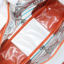 PRADA Hand Bag Vinyl Clear Silver Auth 161719-10
