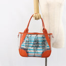 PRADA Hand Bag Vinyl Clear Silver Auth 161719-21