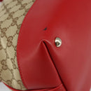 GUCCI GG Canvas Valentine Hand Bag 2way Beige Gold 309122 Auth 161721V-19