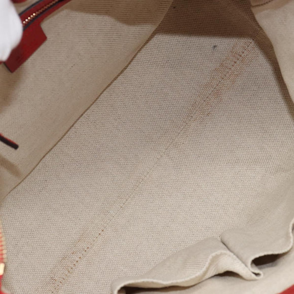 GUCCI GG Canvas Valentine Hand Bag 2way Beige Gold 309122 Auth 161721V