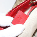 GUCCI GG Canvas Valentine Hand Bag 2way Beige Gold 309122 Auth 161721V-11