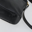 GUCCI Bamboo Hand Bag Leather 2way Black Gold 001 1705 1638 Auth 161722-12