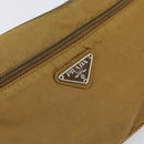 PRADA Shoulder Bag Nylon Beige Silver Auth 161725-19