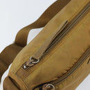 PRADA Shoulder Bag Nylon Beige Silver Auth 161725-20