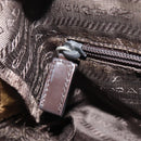 PRADA Shoulder Bag Nylon Beige Silver Auth 161725-23