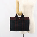 HERMES Fourre Tout PM Hand Bag Canvas Black Auth 161726-21