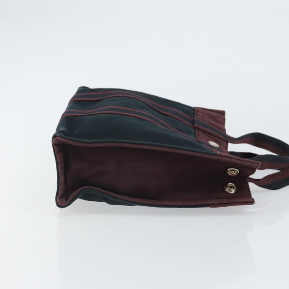 HERMES Fourre Tout PM Hand Bag Canvas Black Auth 161726