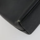 GUCCI Bamboo Shoulder Bag Leather Black Gold 001 1998 1883 Auth 161727-13