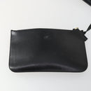 GUCCI Bamboo Shoulder Bag Leather Black Gold 001 1998 1883 Auth 161727-17