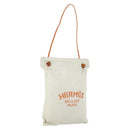 HERMES Aline PM Shoulder Bag Cotton Beige Gold Auth 161728-1