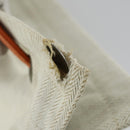 HERMES Aline PM Shoulder Bag Cotton Beige Gold Auth 161728-12