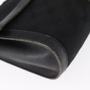 GUCCI GG Canvas Web Sherry Line Shoulder Bag Black Red Green Auth 161730-10