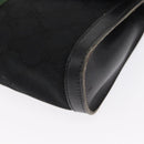 GUCCI GG Canvas Web Sherry Line Shoulder Bag Black Red Green Auth 161730-11