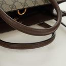 GUCCI GG Supreme Donald duck Hand Bag PVC 2way Beige Gold 648134 Auth 161733SAM-7