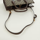 GUCCI GG Supreme Donald duck Hand Bag PVC 2way Beige Gold 648134 Auth 161733SAM-9