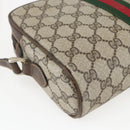 GUCCI GG Supreme Web Sherry Line Shoulder Bag PVC Beige 010 378 Auth 161738-16