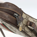 GUCCI GG Supreme Web Sherry Line Shoulder Bag PVC Beige 010 378 Auth 161738-10