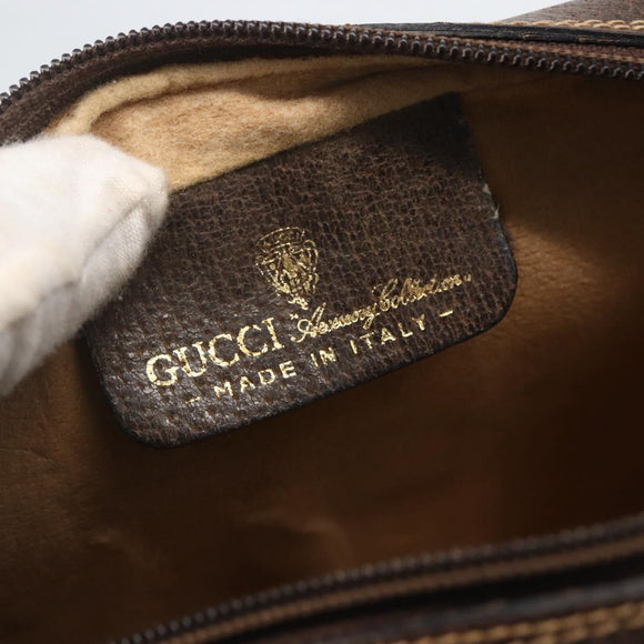 GUCCI GG Supreme Web Sherry Line Shoulder Bag PVC Beige 010 378 Auth 161738