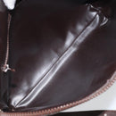 CELINE C Sulky Shoulder Bag Canvas Beige Gold Auth 161739-11