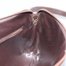 CELINE C Sulky Shoulder Bag Canvas Beige Gold Auth 161739-19