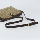 CELINE C Sulky Shoulder Bag Canvas Beige Gold Auth 161739-7