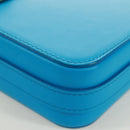 Christian Dior Shoulder Bag Leather Blue Silver Auth 161745M-10