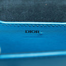 Christian Dior Shoulder Bag Leather Blue Silver Auth 161745M-16