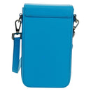 Christian Dior Shoulder Bag Leather Blue Silver Auth 161745M-3