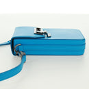 Christian Dior Shoulder Bag Leather Blue Silver Auth 161745M-4