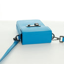 Christian Dior Shoulder Bag Leather Blue Silver Auth 161745M-6