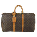 LOUIS VUITTON Monogram Keepall 50 Boston Bag M41426 LV Auth 161751-13