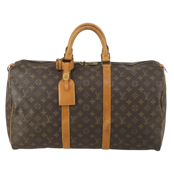 LOUIS VUITTON Monogram Keepall 50 Boston Bag M41426 LV Auth 161751