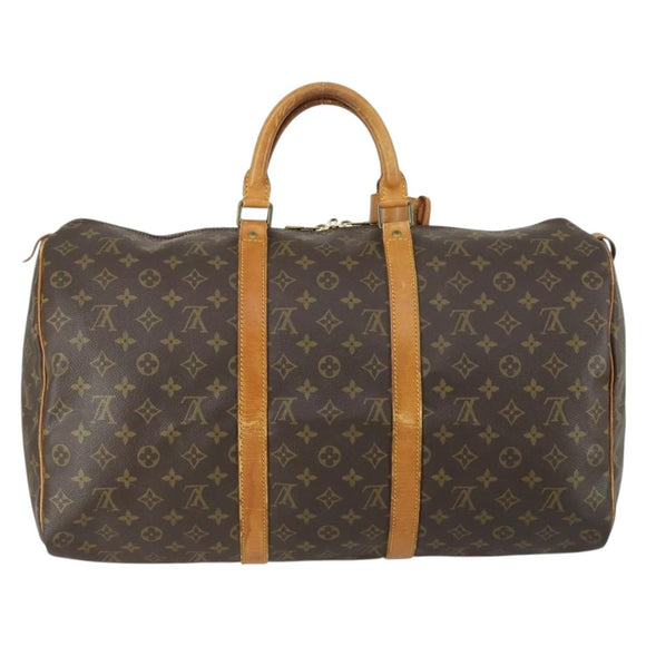 LOUIS VUITTON Monogram Keepall 50 Boston Bag M41426 LV Auth 161751