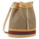 GUCCI Micro GG Supreme Web Sherry Line Bag PVC Beige 001 58 4793 Auth 161752-1